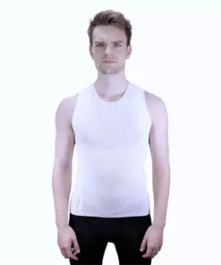 Base Layers Megmeister Men's Drynamo Cycle Sleeveless Base Layer
