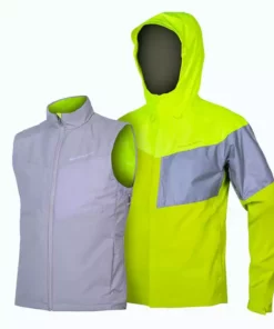 Endura Urban Luminite II 3 In 1 Reflective Cycling Jacket With Gilet Men's Clothing
