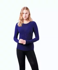 Base Layers Megmeister Women's Drynamo Warm Crew Neck Base Layer Long Sleeve