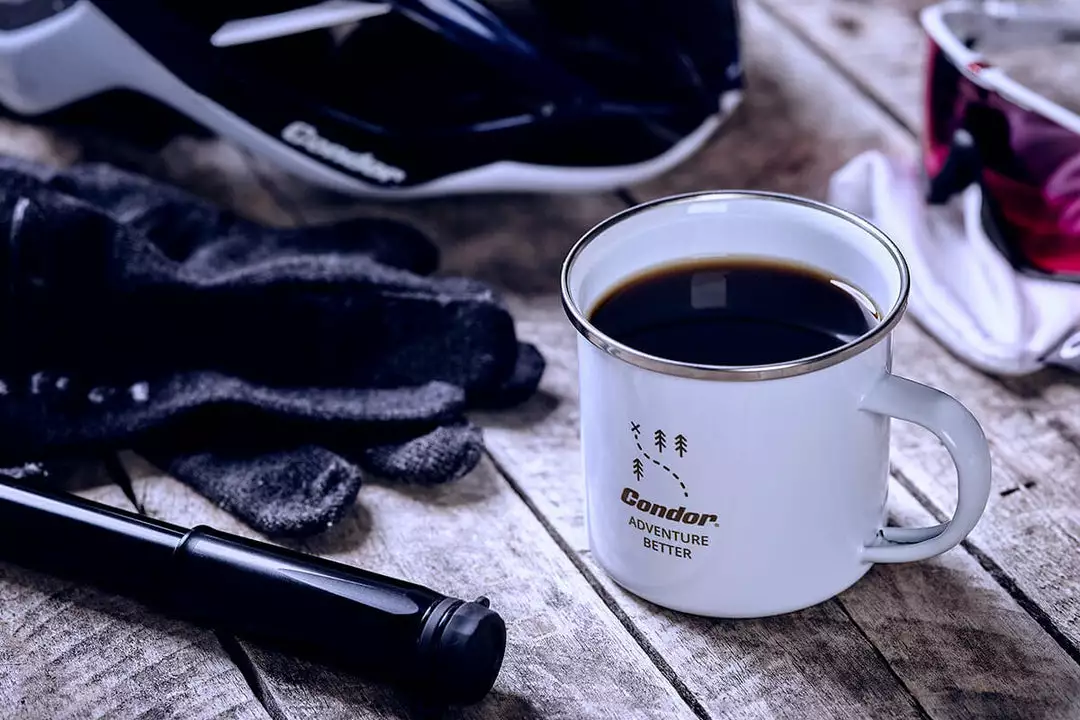 Condor Enamel Mug Lifestyle 4 Condor Enamel Mug Lifestyle